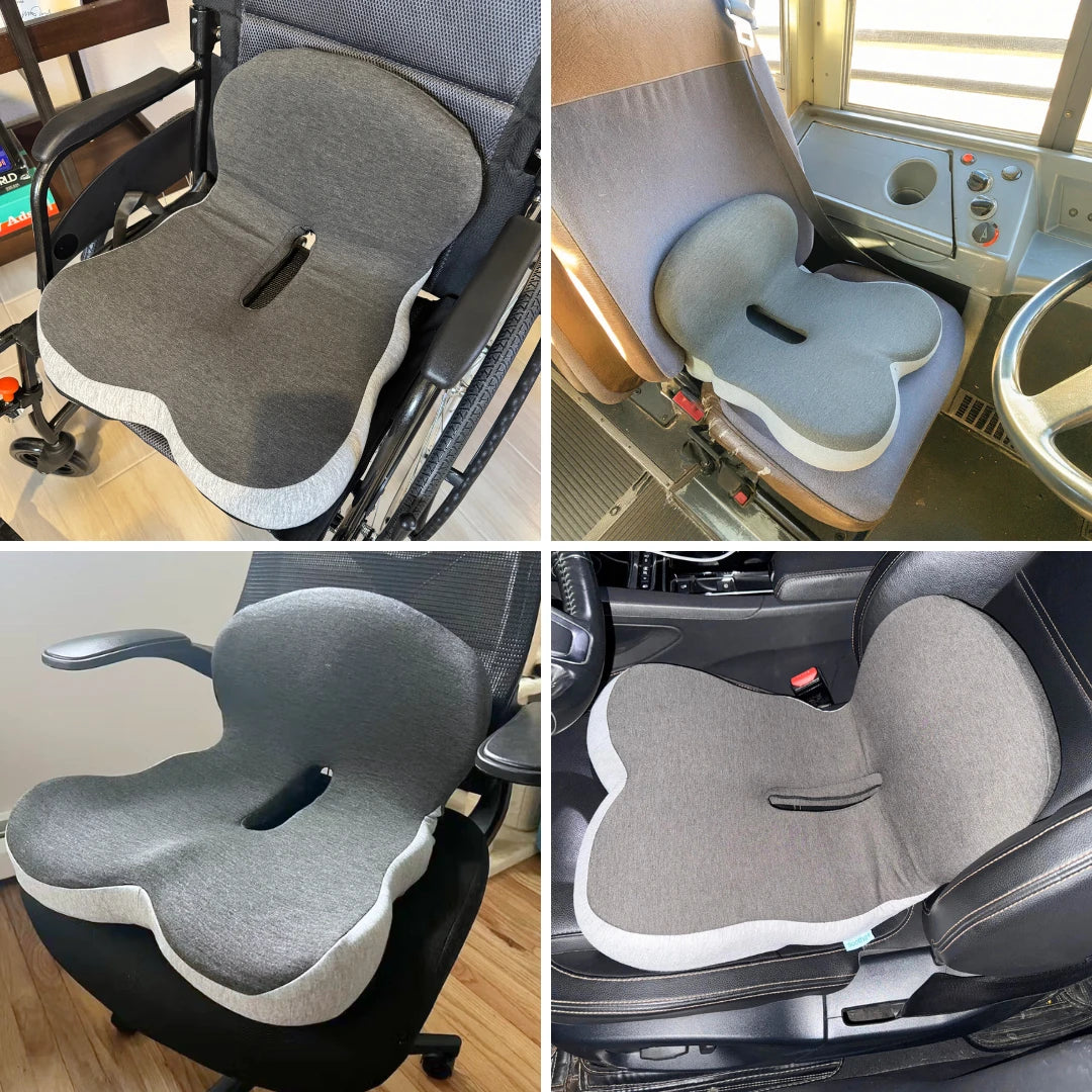 The cushion placed on four different seats