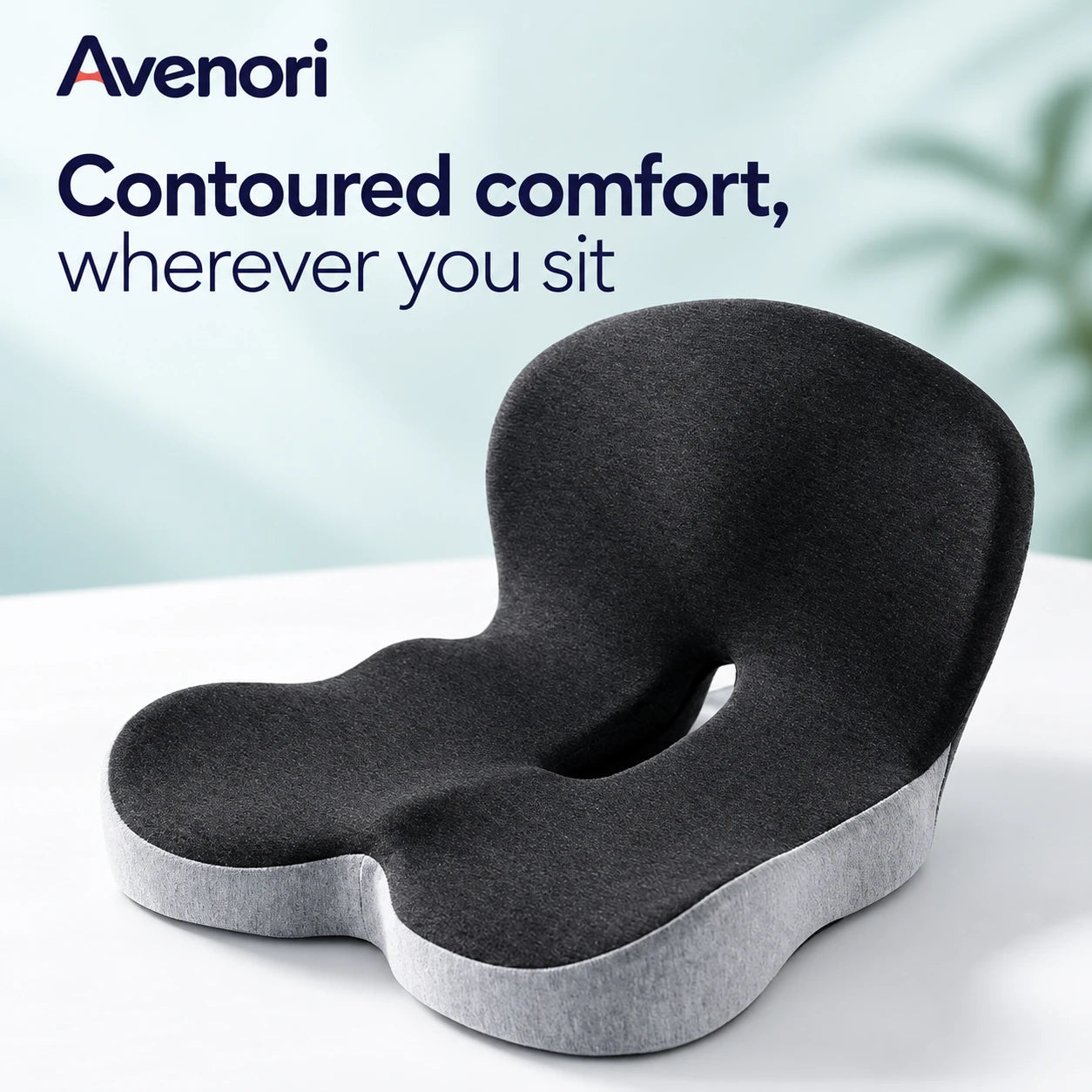 Avenori Sitstead™ contoured cushion with raised back and central cut-out